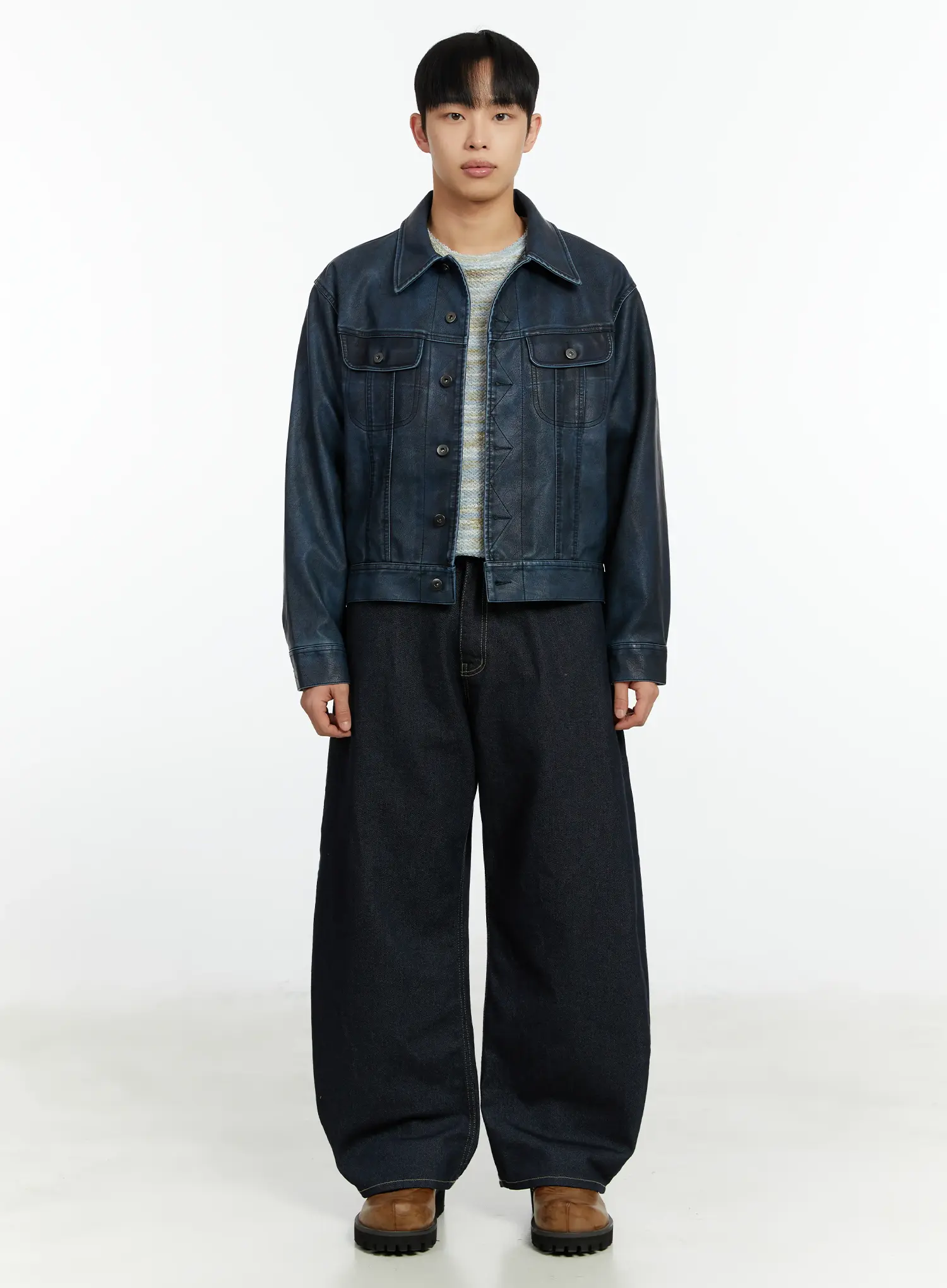 Men's Wide Leg Jeans IF510 - Image 3