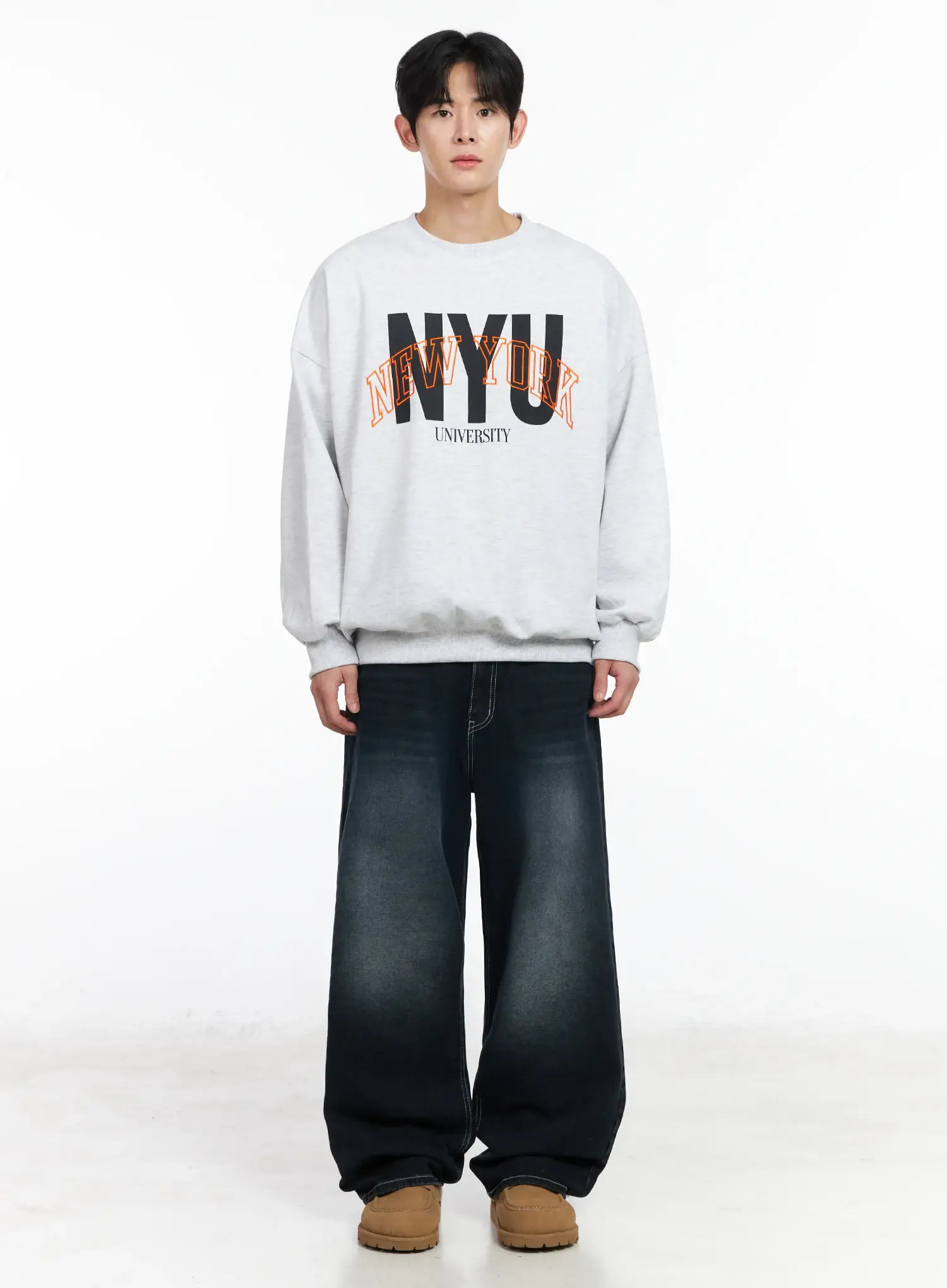 Men's Wide Leg Jeans IM523 - Image 3
