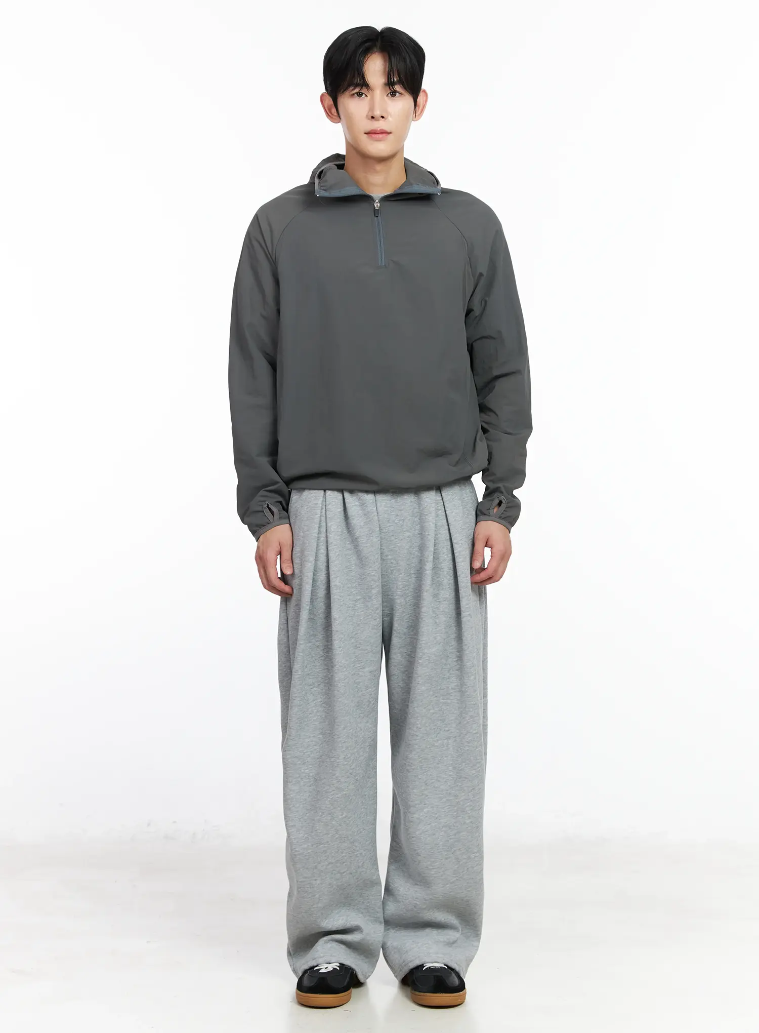 Men's Wide-Leg Pintuck Sweatpants IM518 - Image 4