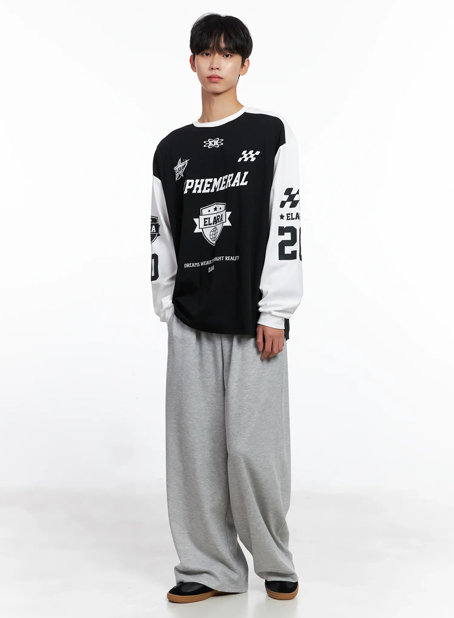 Men's Wide-Leg Sweatpants IS519 - Image 11