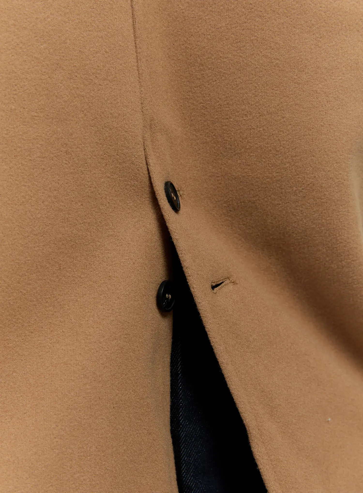 Men's Wool Blended Long Toggle Coat IN512 - Image 7