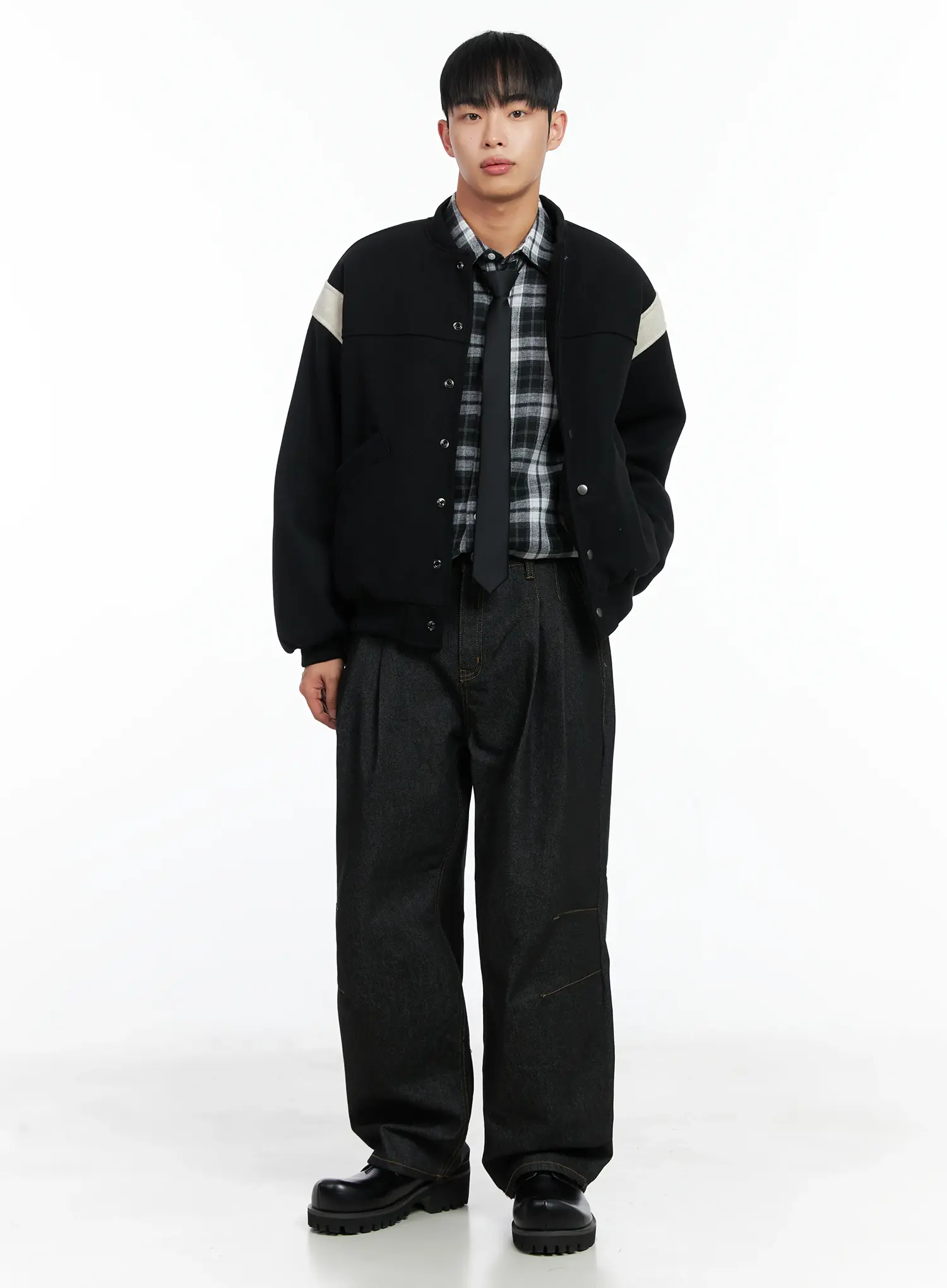 Men's Wool Varsity Jacket IN518 - Image 2