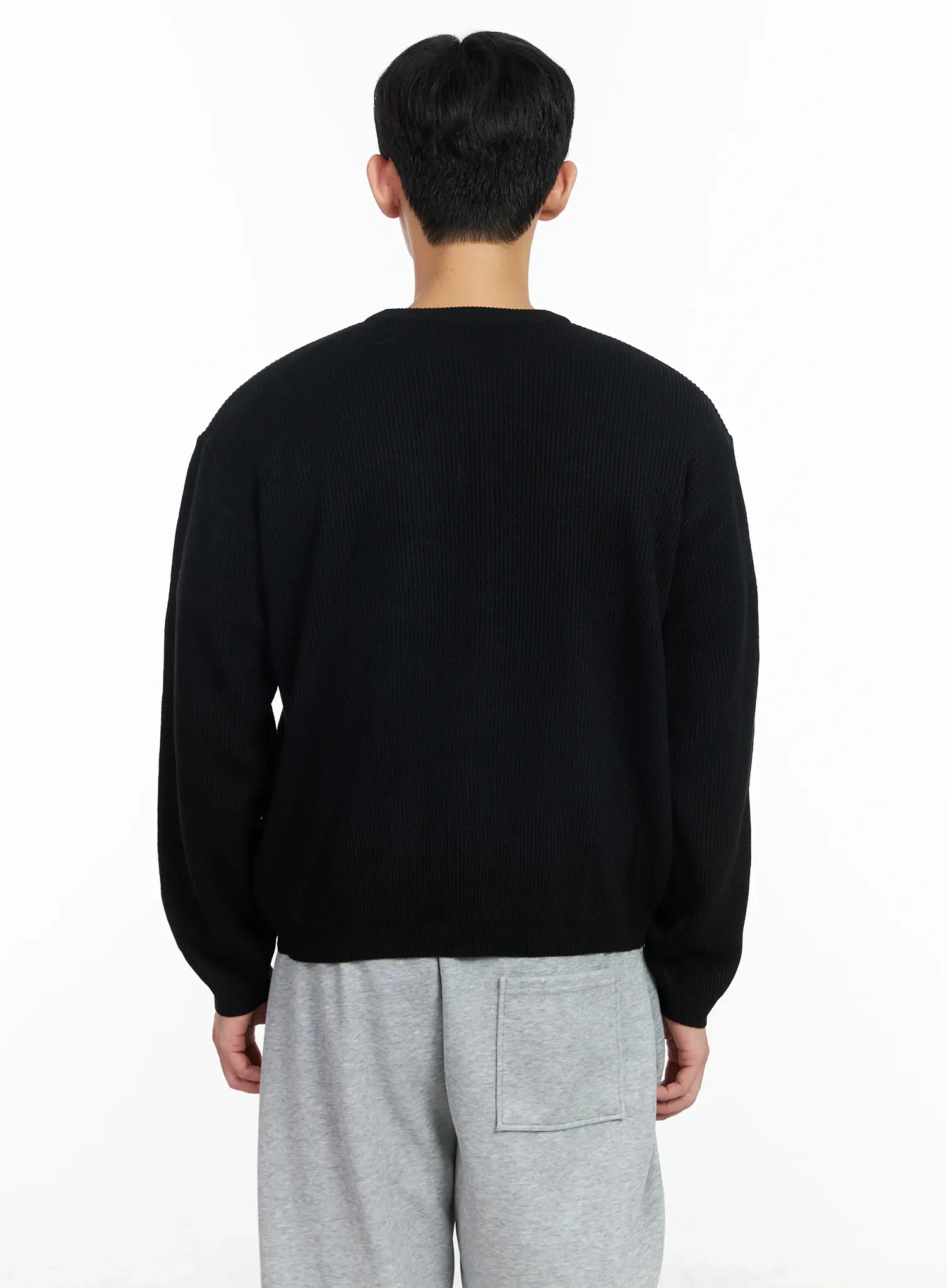 Men's Zip-Up Cardigan IM518 - Image 5