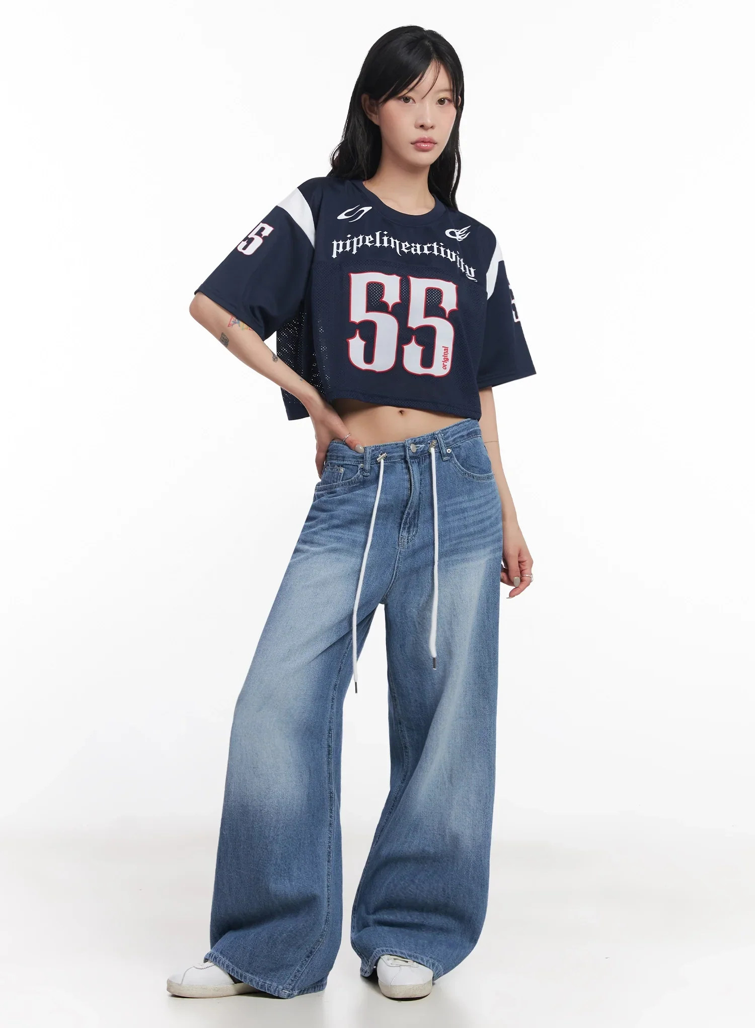 Mesh Jersey Crop Top  IC503 - Image 11