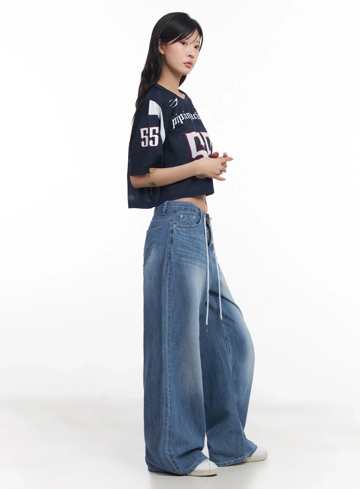 Mesh Jersey Crop Top  IC503 - Image 12