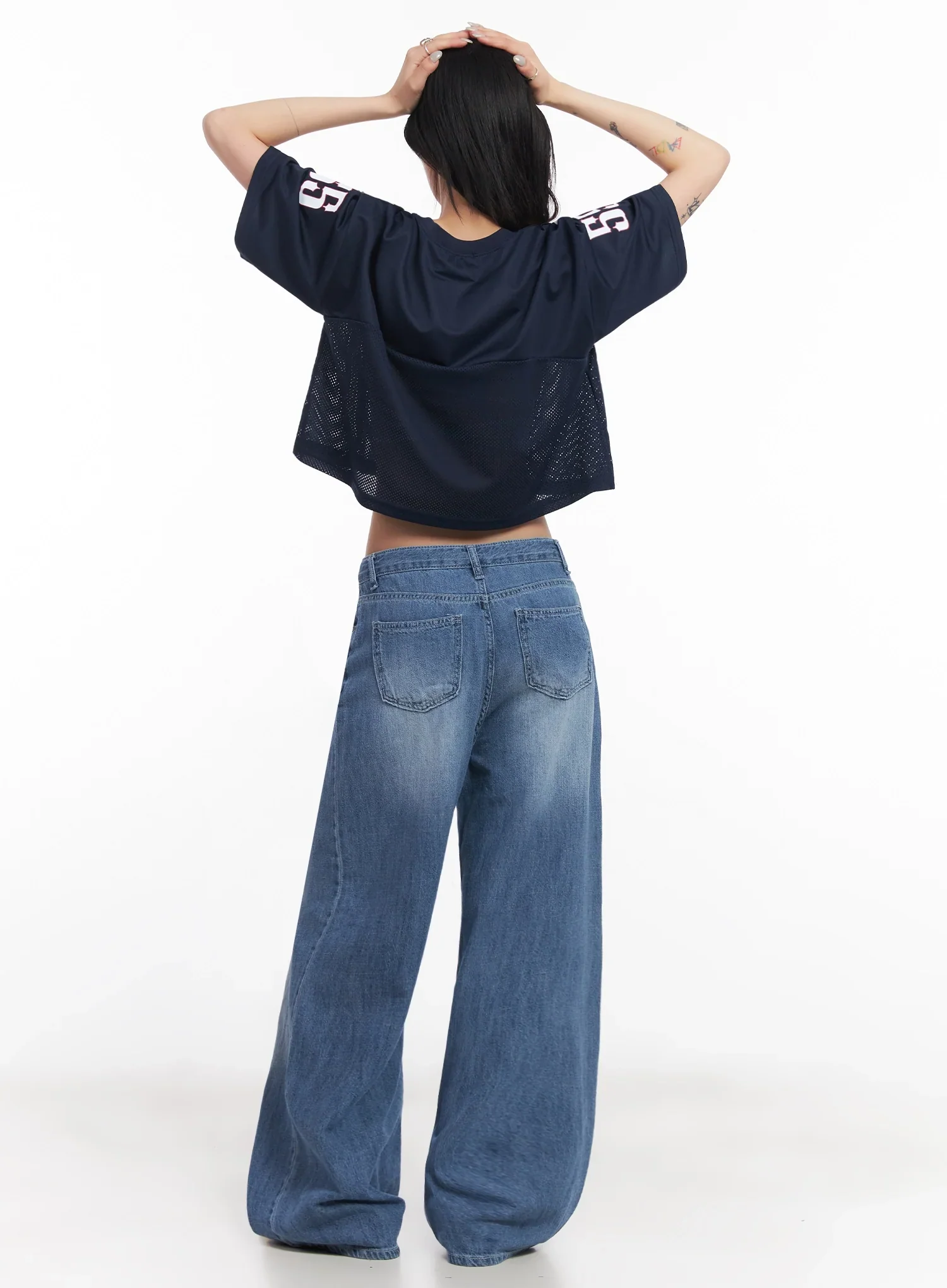 Mesh Jersey Crop Top  IC503 - Image 13