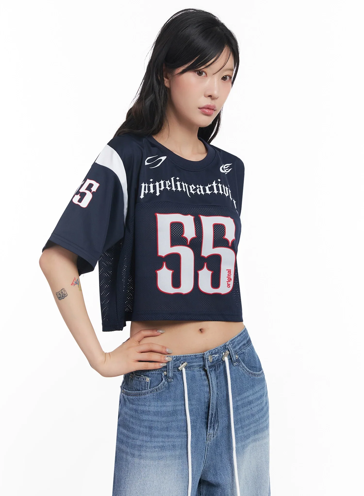 Mesh Jersey Crop Top  IC503 - Image 17