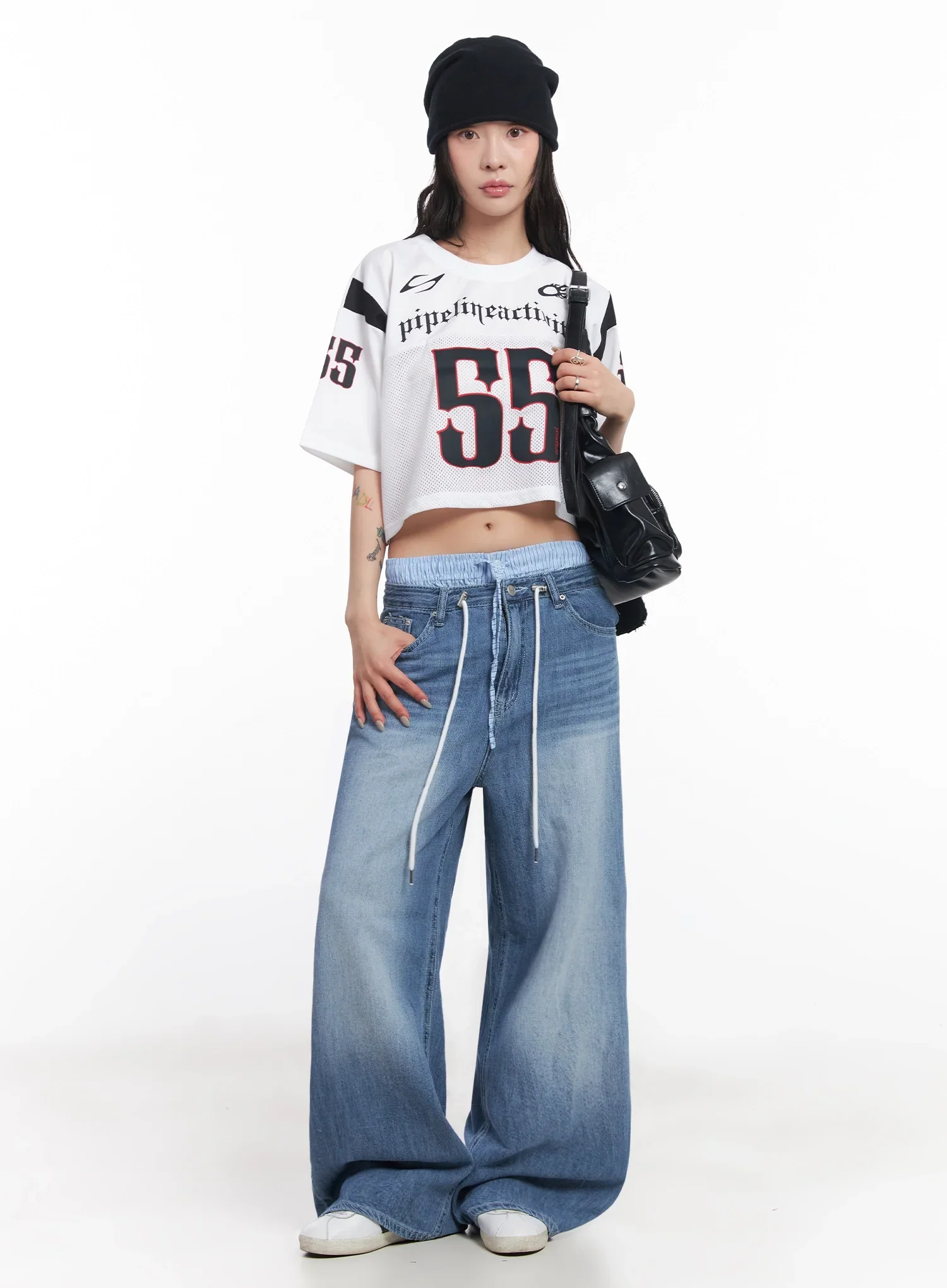 Mesh Jersey Crop Top  IC503 - Image 2