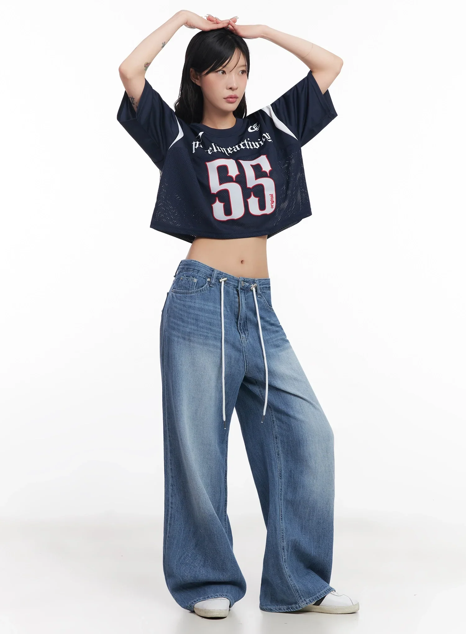 Mesh Jersey Crop Top  IC503 - Image 3
