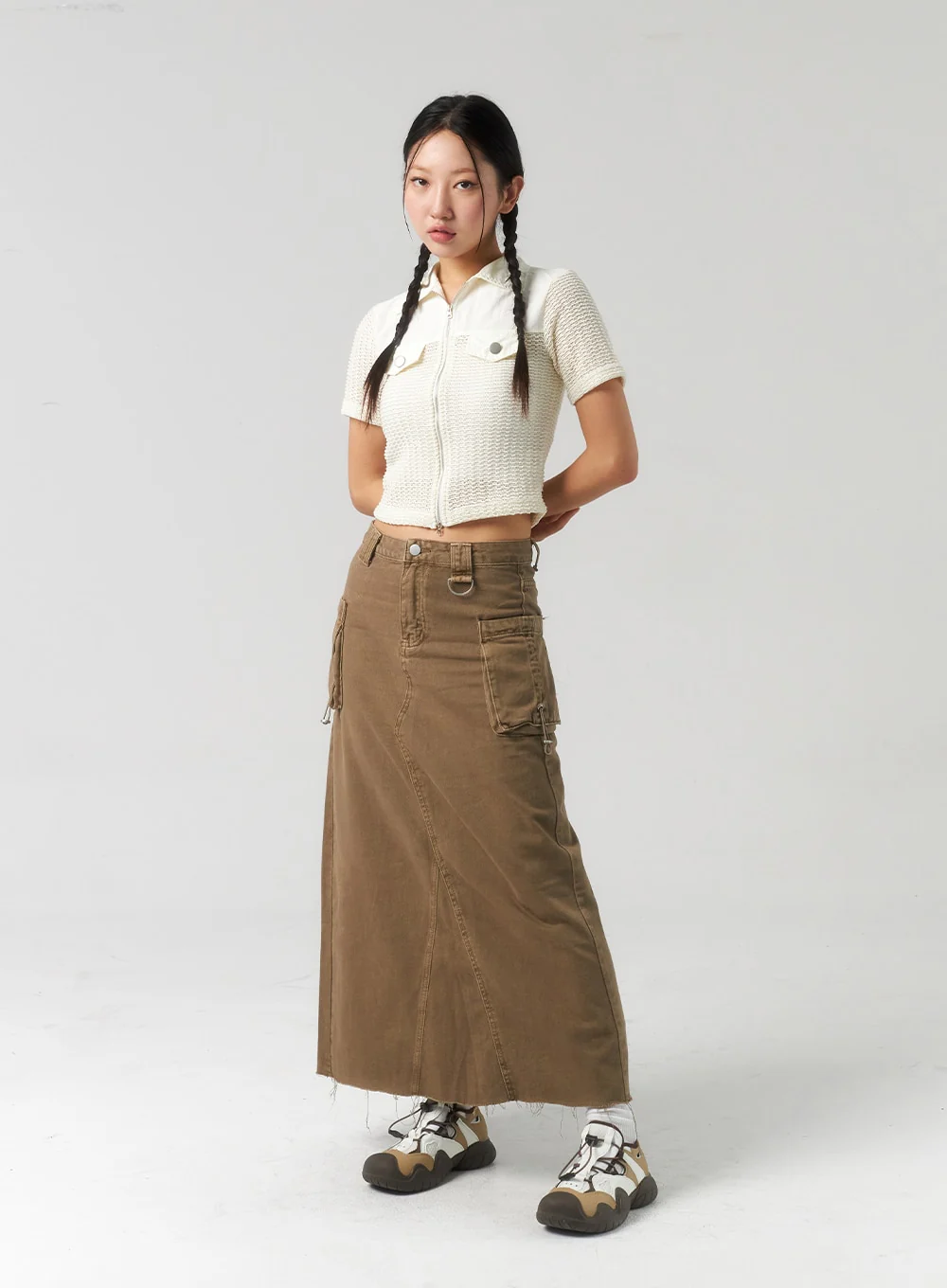 Mesh Zip-Up Top CU323 - Image 8