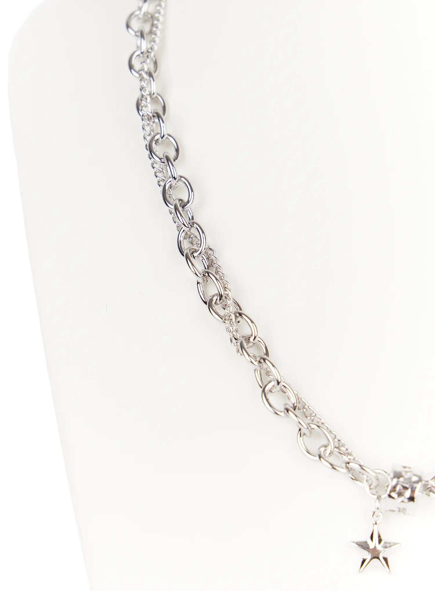 Metallic Star Chain Necklace CD522 - Image 4