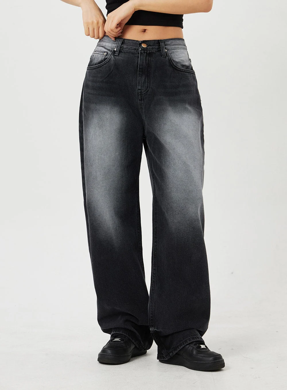 Mid-Rise Baggy Jeans CF328 - Image 5