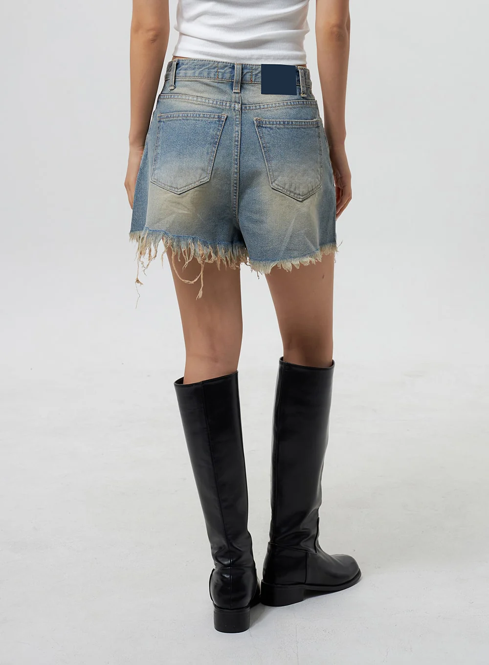 Mid-Rise Ripped Jeans CY323 - Image 6