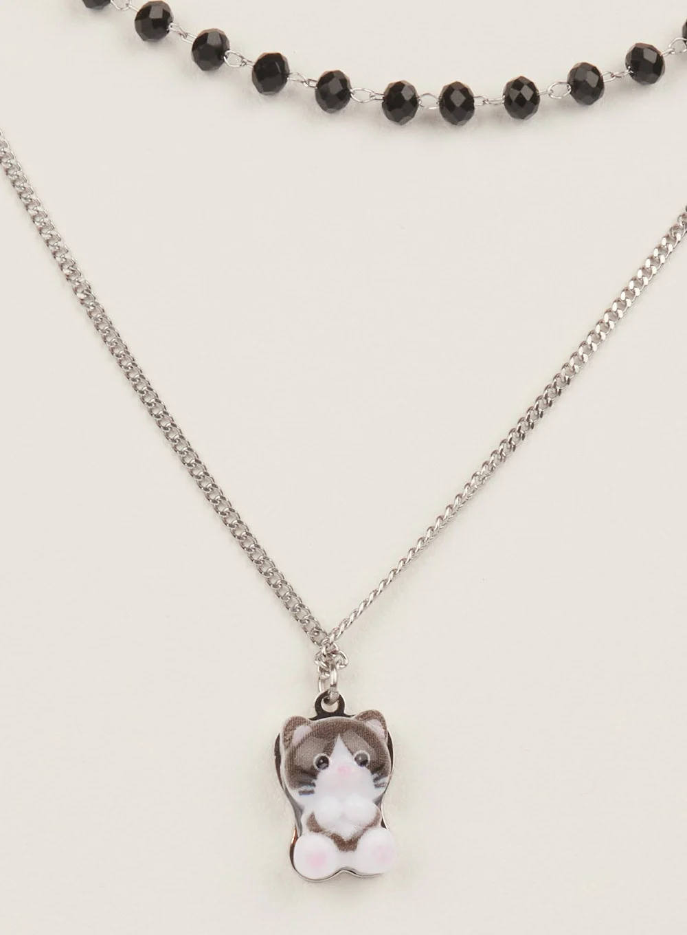 Midnight Blackcat Layer Necklace IM528 - Image 3