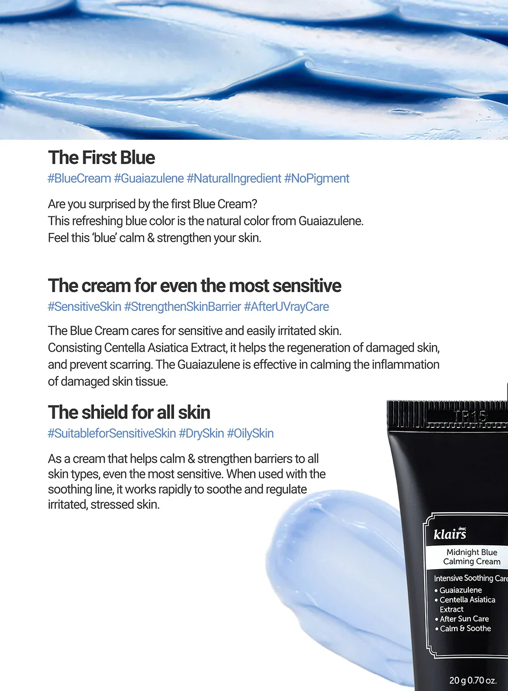 Midnight Blue Calming Cream (20g) - Image 3