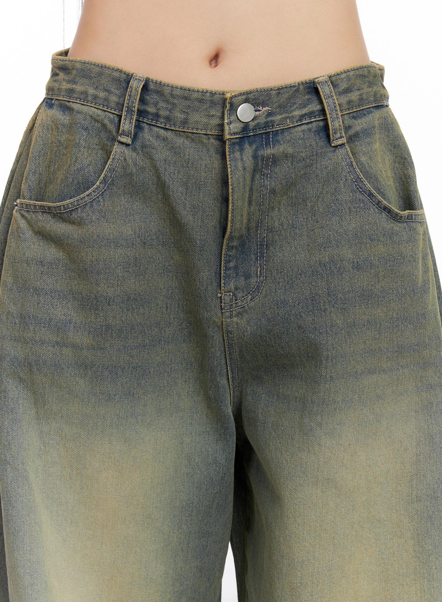 Milana Vintage Washed Baggy Jeans IS525 - Image 4