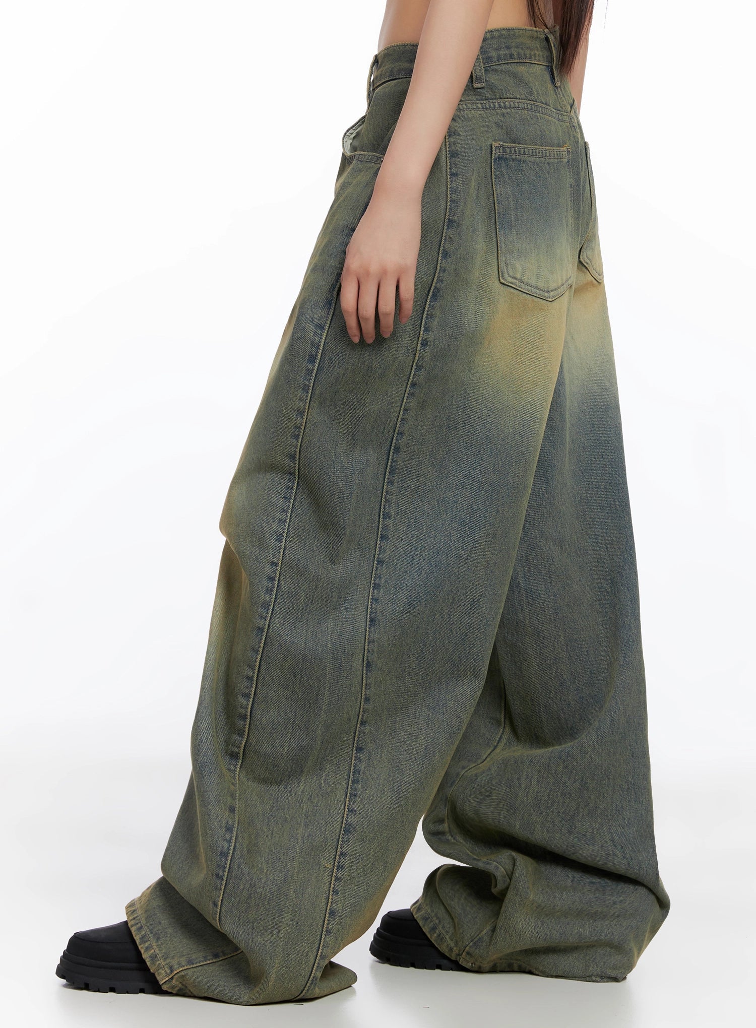 Milana Vintage Washed Baggy Jeans IS525 - Image 9