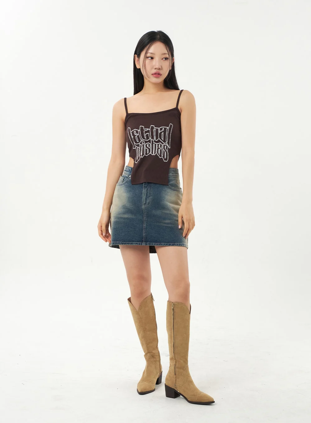 Mini Denim Skirt CA325 - Image 8
