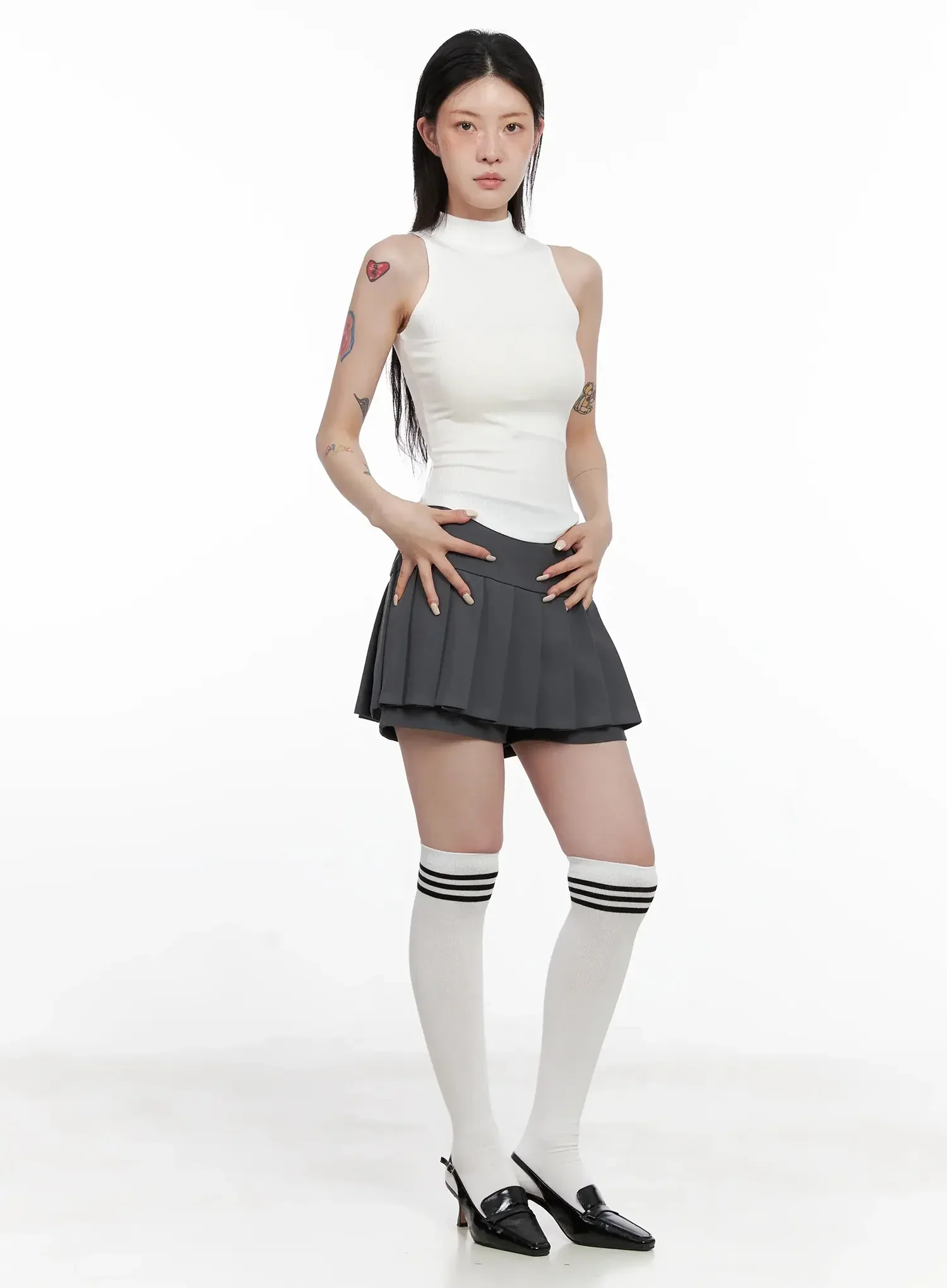 Mock Neck Tank Top IS508 - Image 7