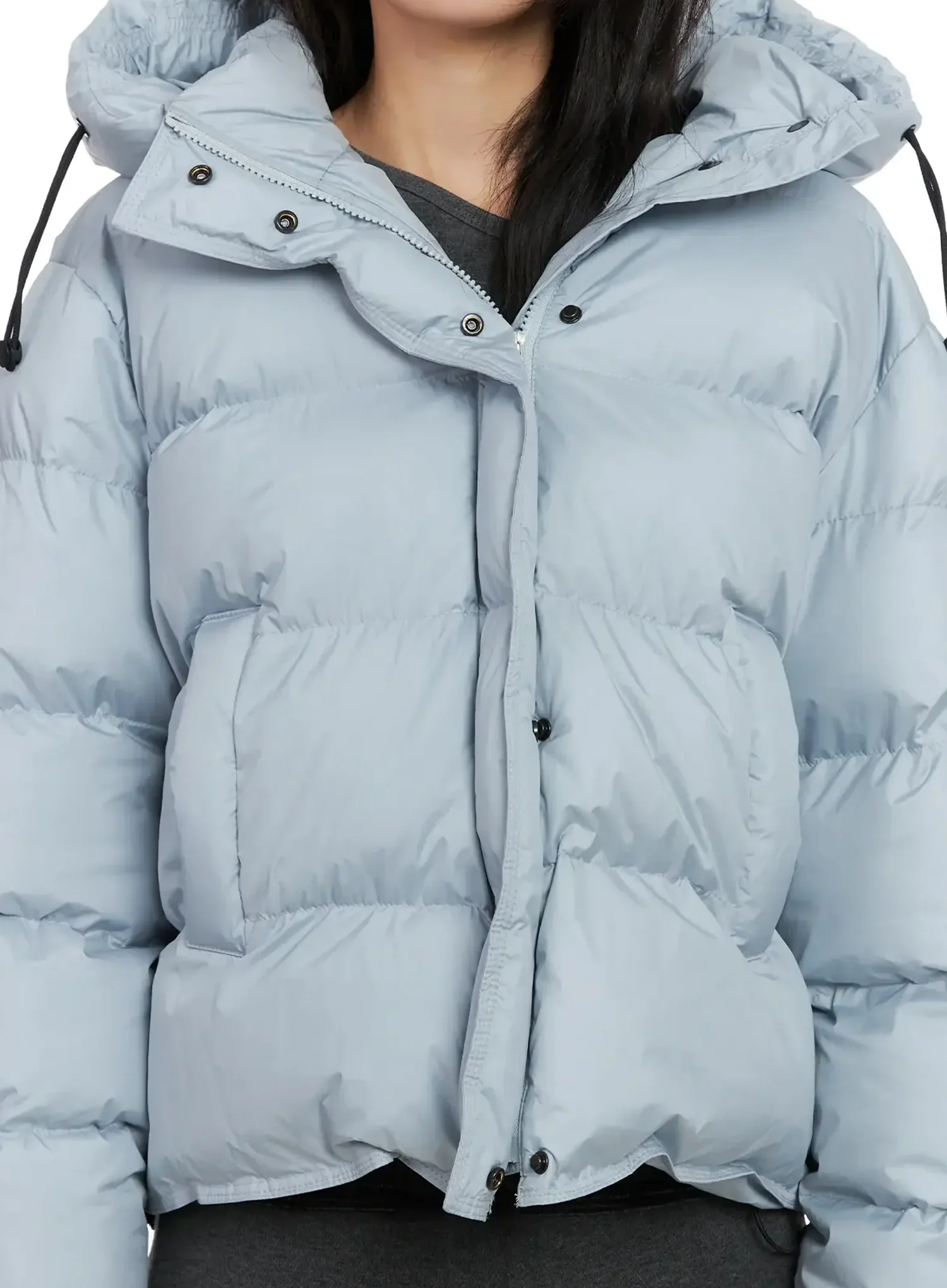 Modern Crop Puffer Jacket IN528 - Image 4