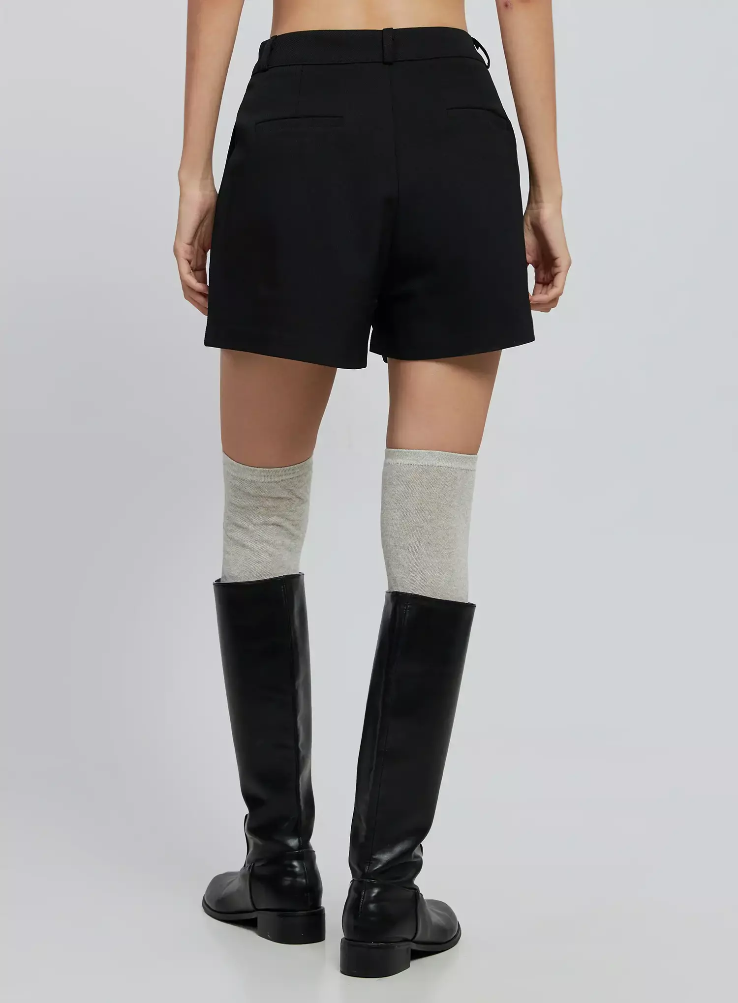 Modern Pintuck Tailored Shorts IN507 - Image 12
