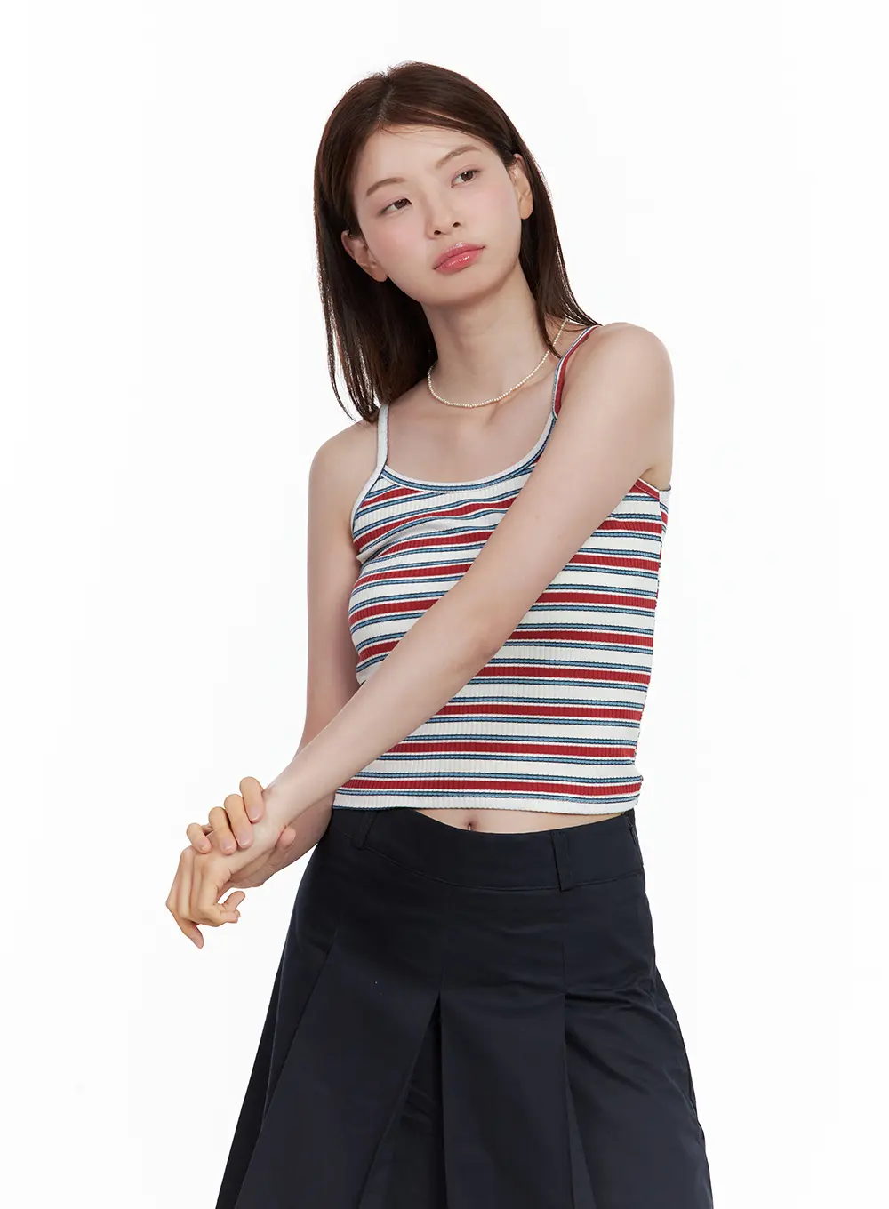 Multi-Colored Striped Ribbed Tank CL502 - Image 10