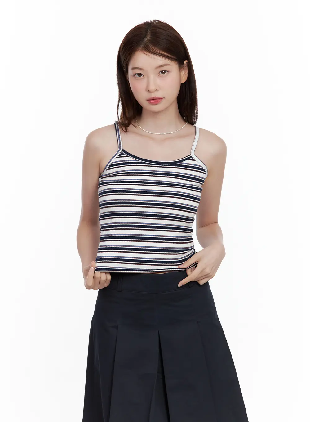 Multi-Colored Striped Ribbed Tank CL502 - Image 9