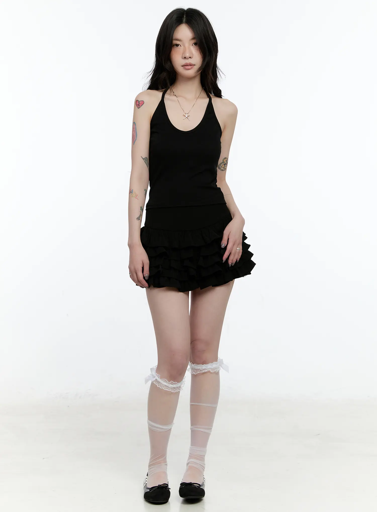 Multi-Layered Ruffle Mini Skirt CN517 - Image 3