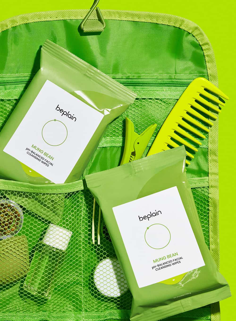 Mung Bean Ph-Balanced Facial Cleansing Wipes (20p) - Image 3
