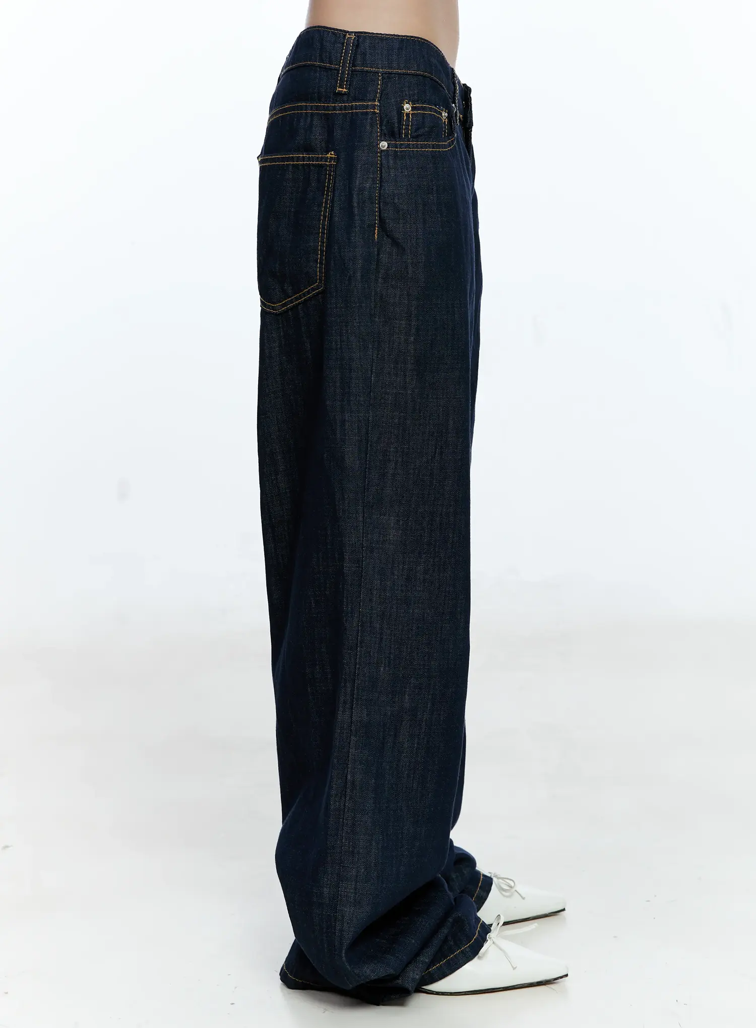 Nari No-Fade Wide-Leg Denim Jeans CG512 - Image 3