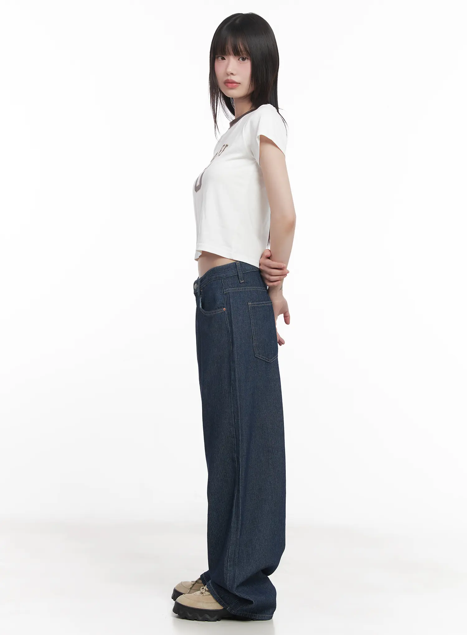 Narin Stitched Wide-Leg Jeans CU518 - Image 7