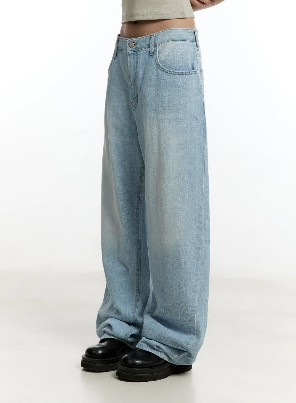 Nevara Washed Baggy Jeans CY501 - Image 5