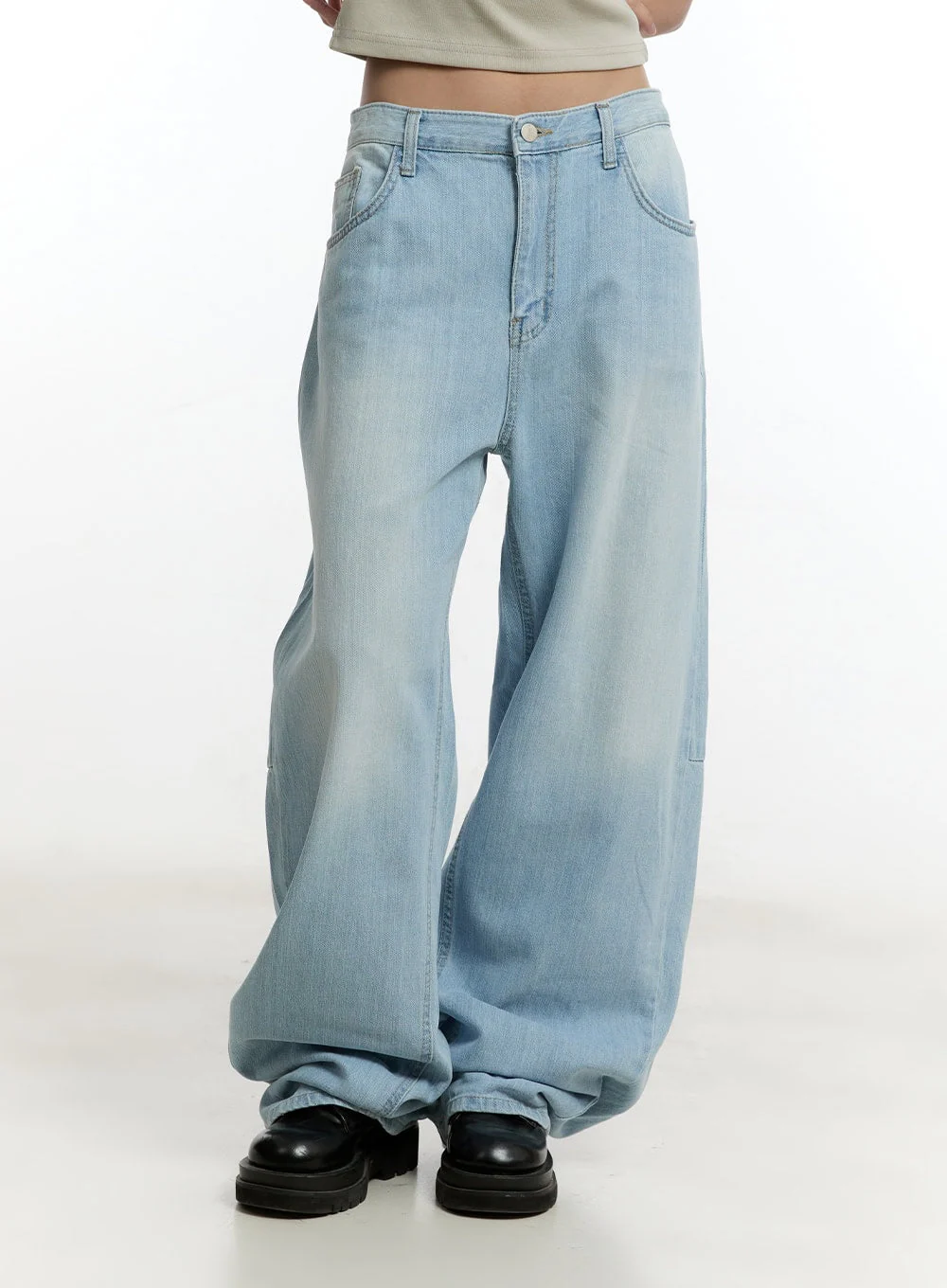 Nevara Washed Baggy Jeans CY501 - Image 9