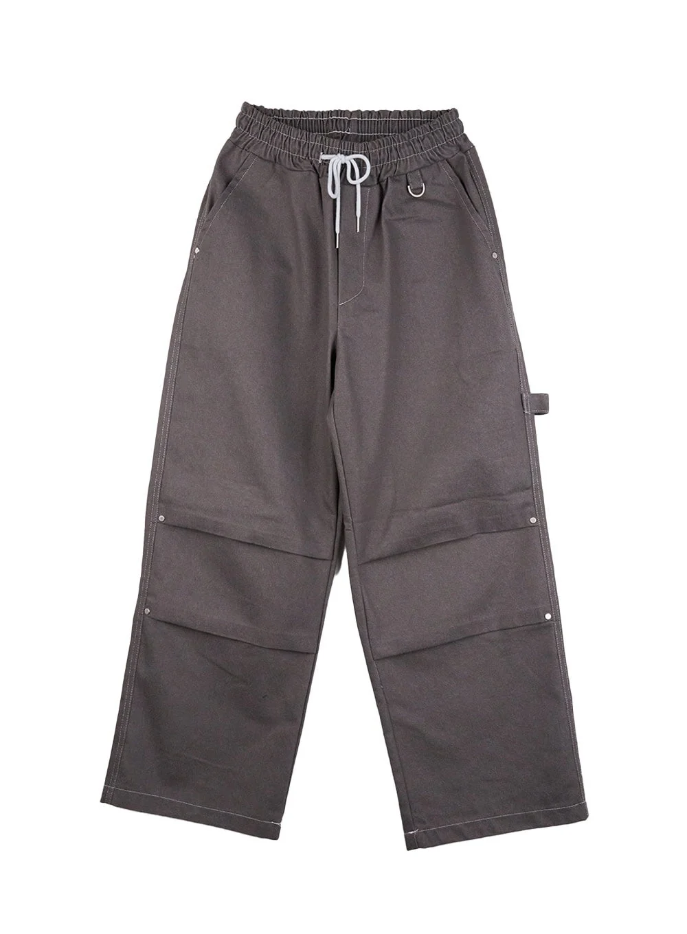 Non-Fade Wide-Leg Denim Trousers CN412 - Image 11