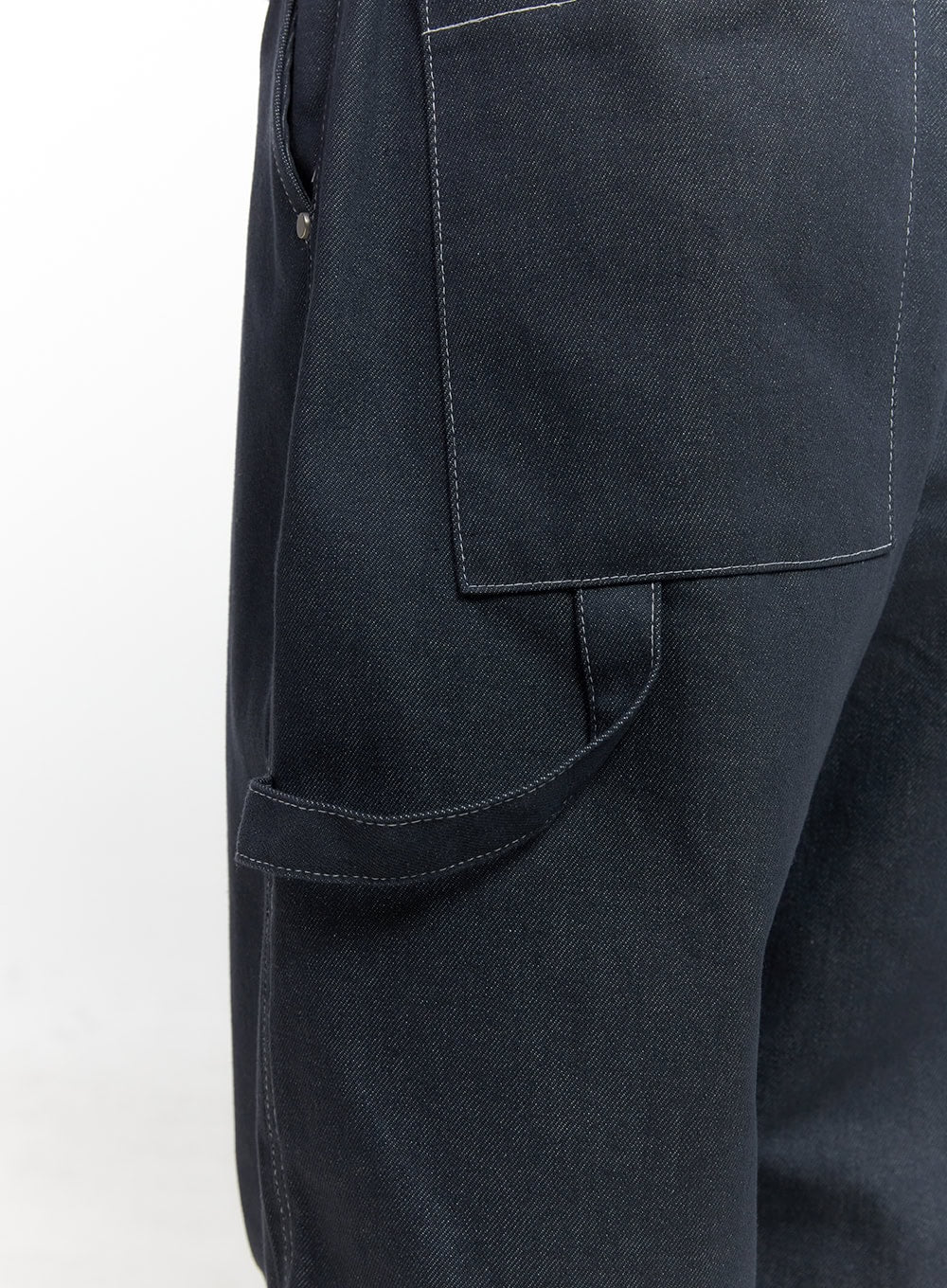 Non-Fade Wide-Leg Denim Trousers CN412 - Image 8