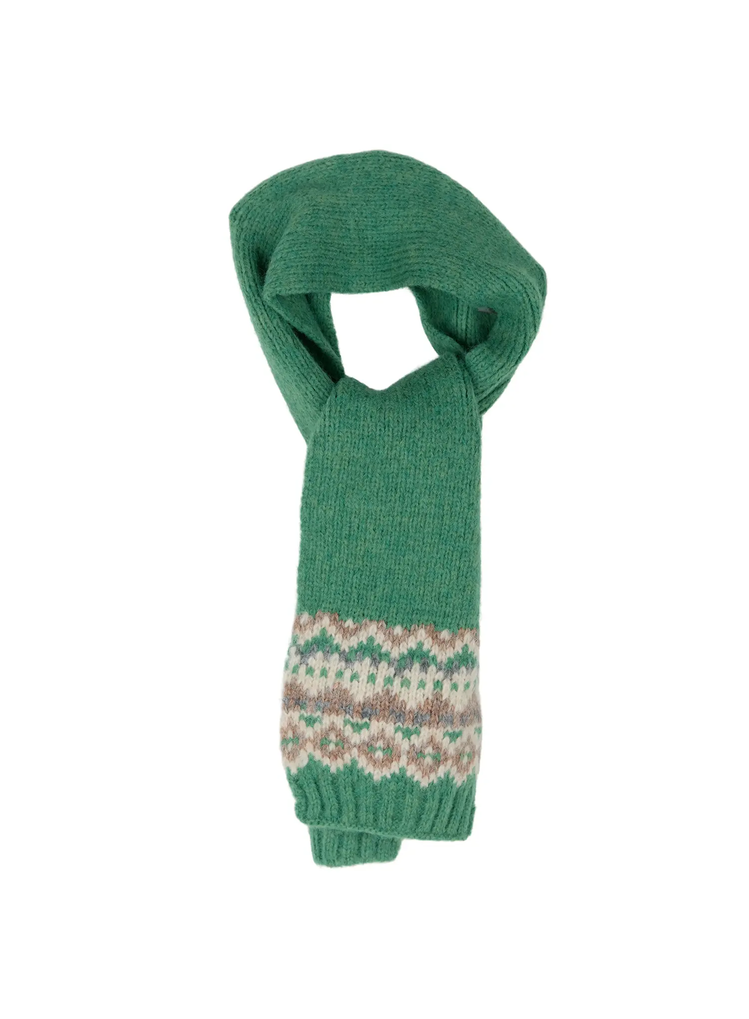 Nordic Pattern Knit Scarf ID511 - Image 7
