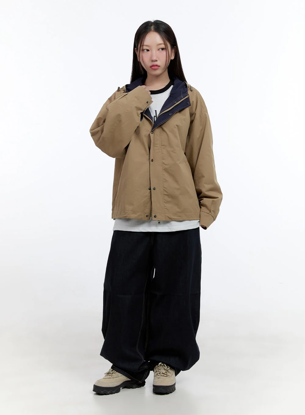 Nori Roomy Fit Denim with Stitch CS406 - Image 5