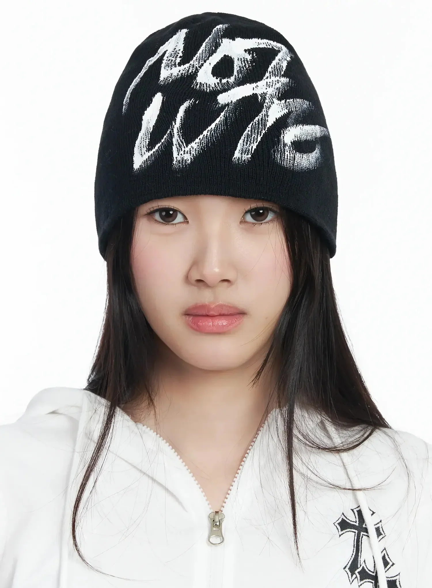 Not Cute Ribbed Beanie IM506 - Image 7