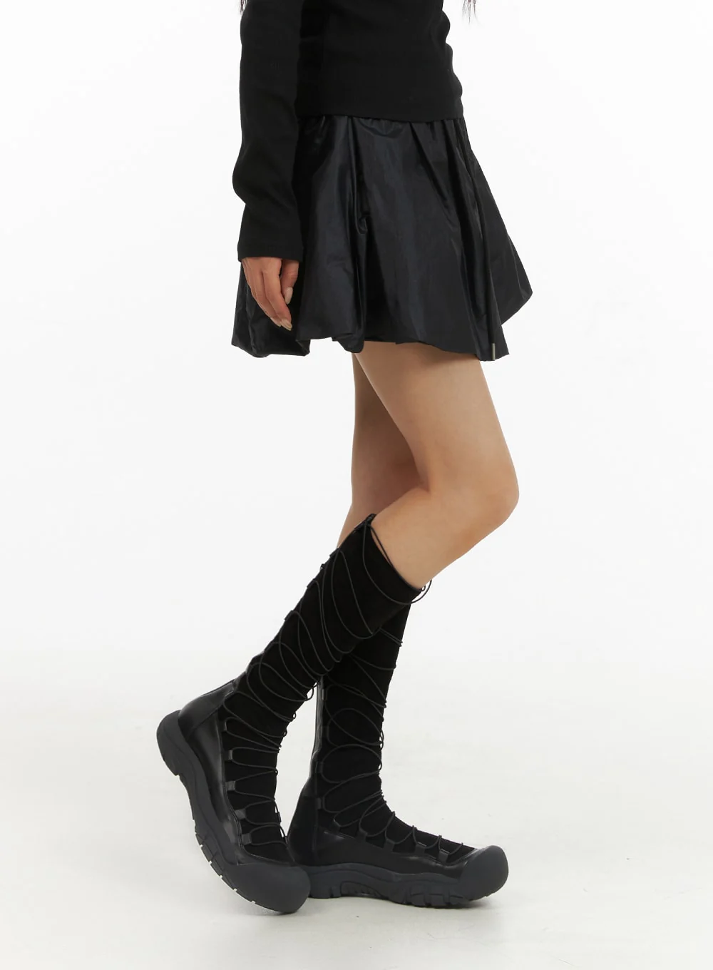 Nylon Balloon Mini Skirt CJ431 - Image 5