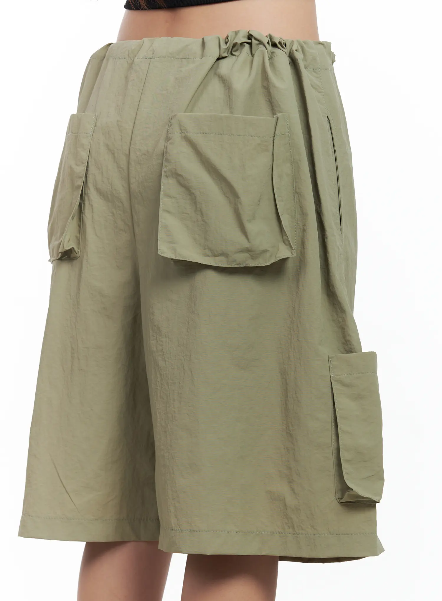 Nylon Cargo Bermuda Shorts CL509 - Image 10