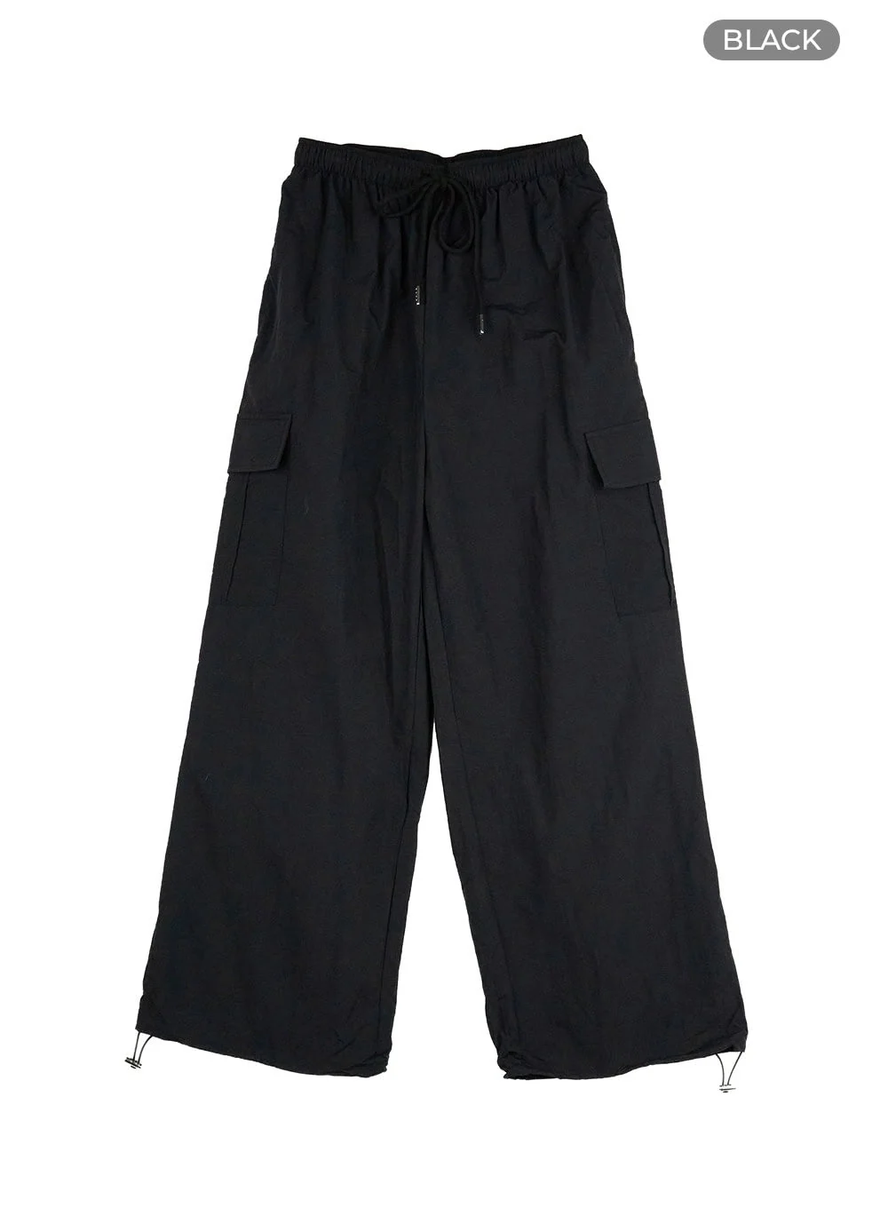 Nylon Cargo Pocket String Pants OL411 - Image 11