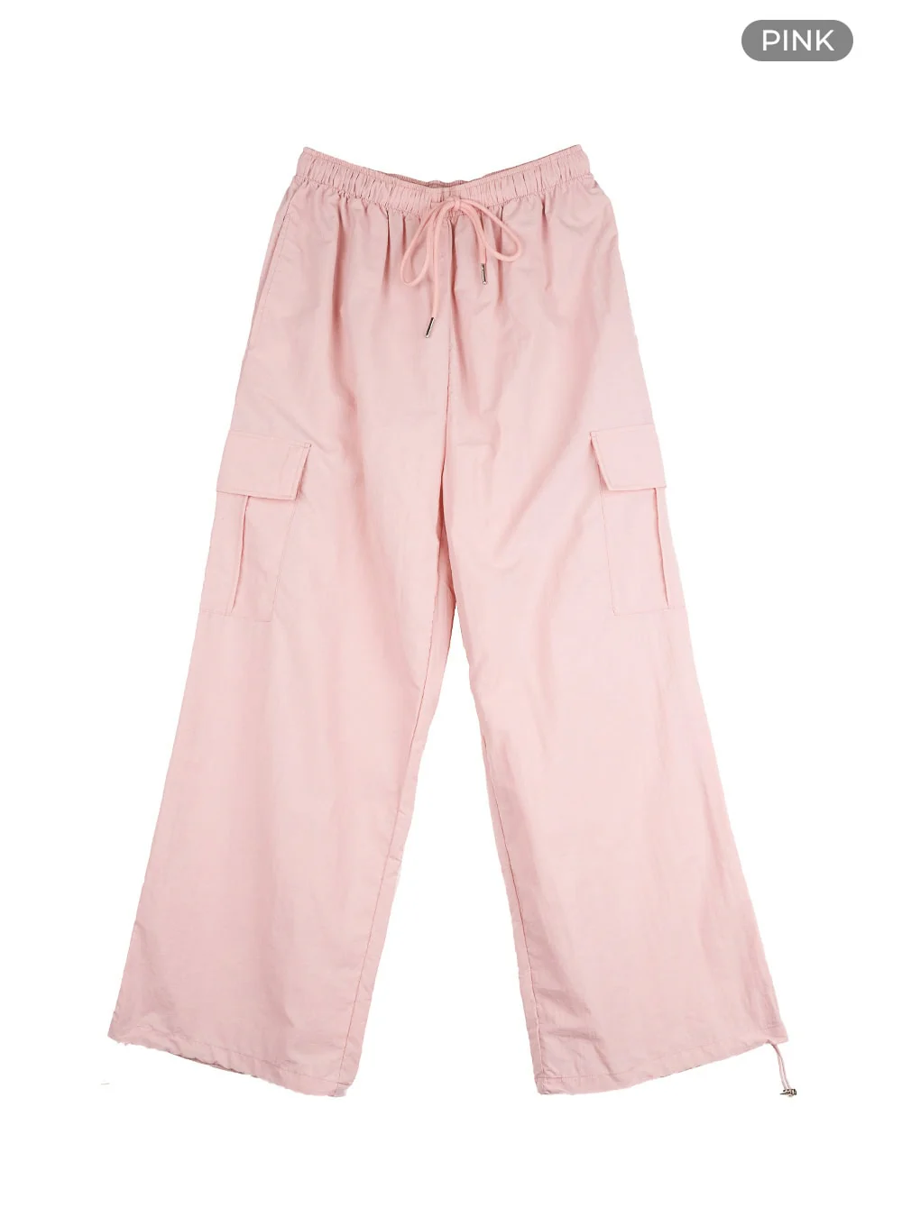 Nylon Cargo Pocket String Pants OL411 - Image 14