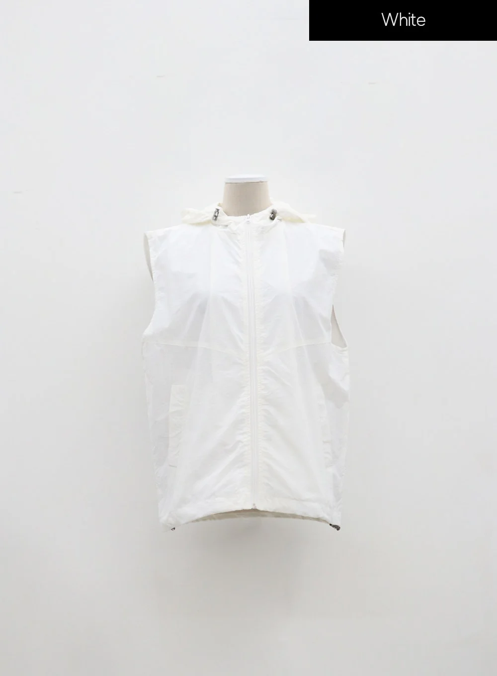 Nylon Hoodie Vest IA304 - Image 12