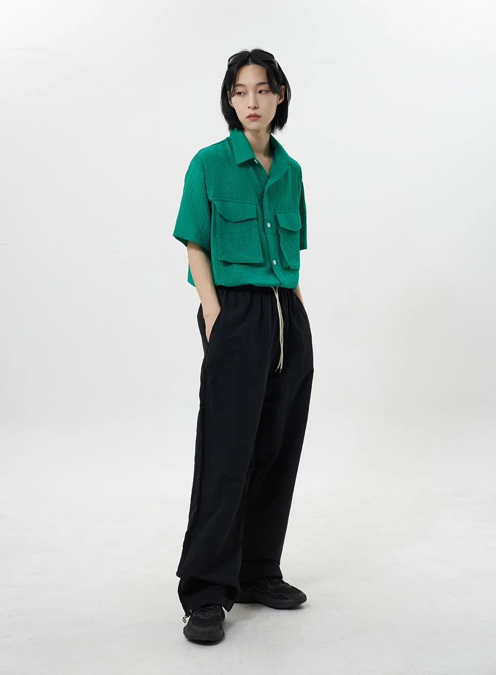 Nylon Track Pants Unisex CY318 - Image 8