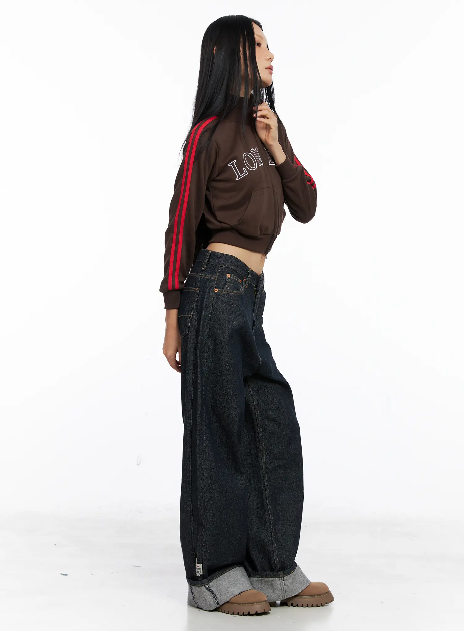 Oakley Cuffed Wide-Leg Jeans CS511 - Image 6