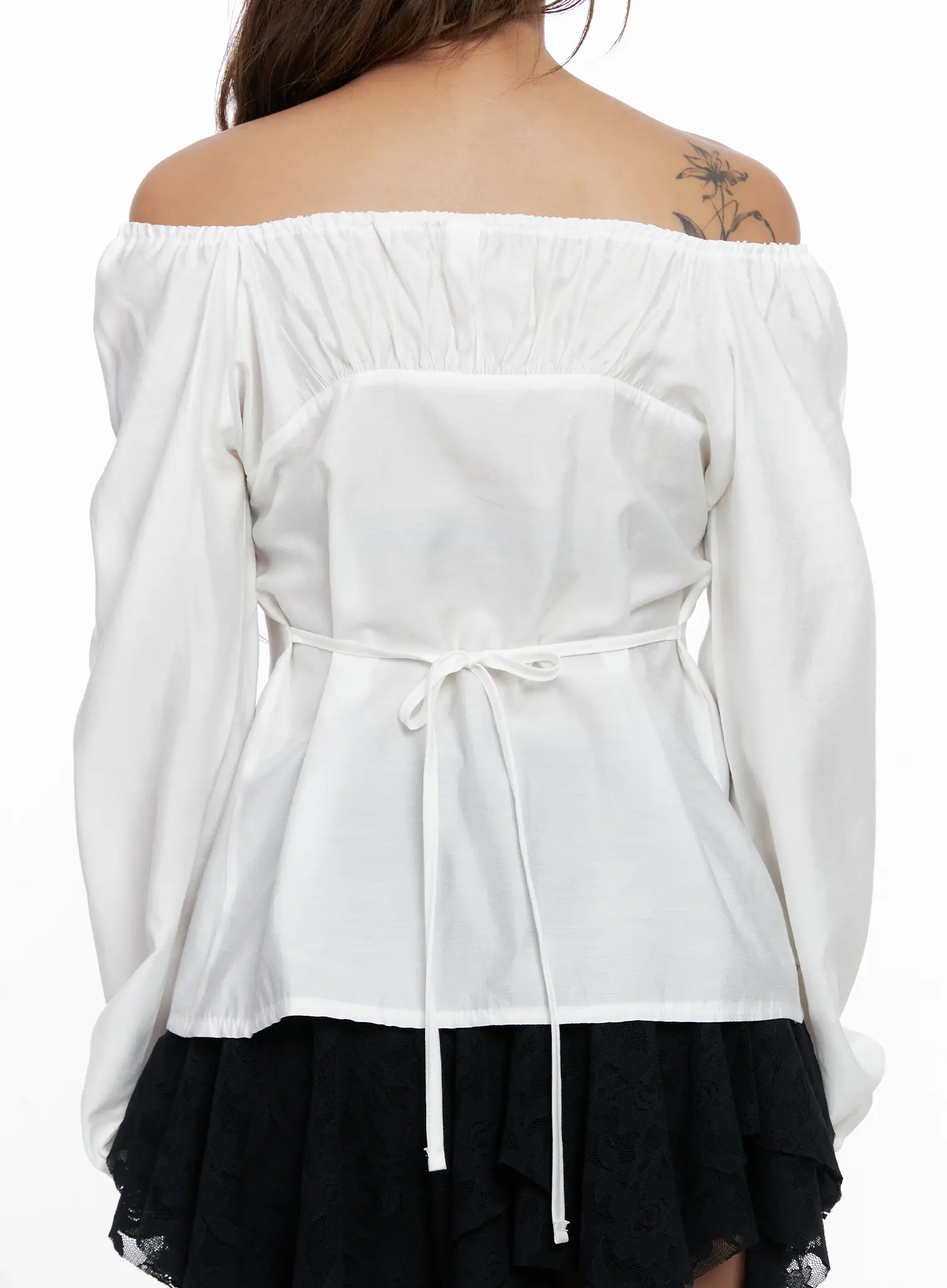 Off-Shoulder Button-Up Blouse CS522 - Image 8