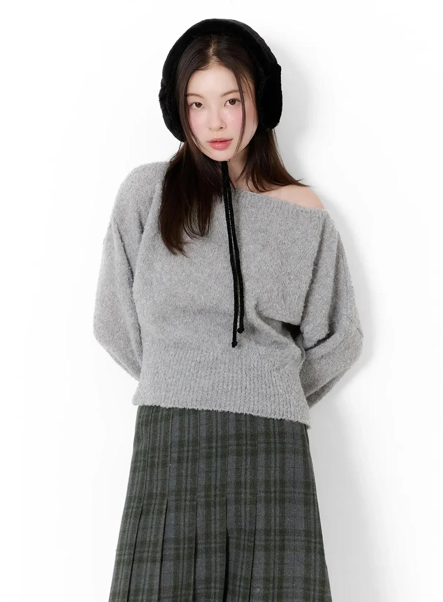 Off-Shoulder Knit Sweater ID526
