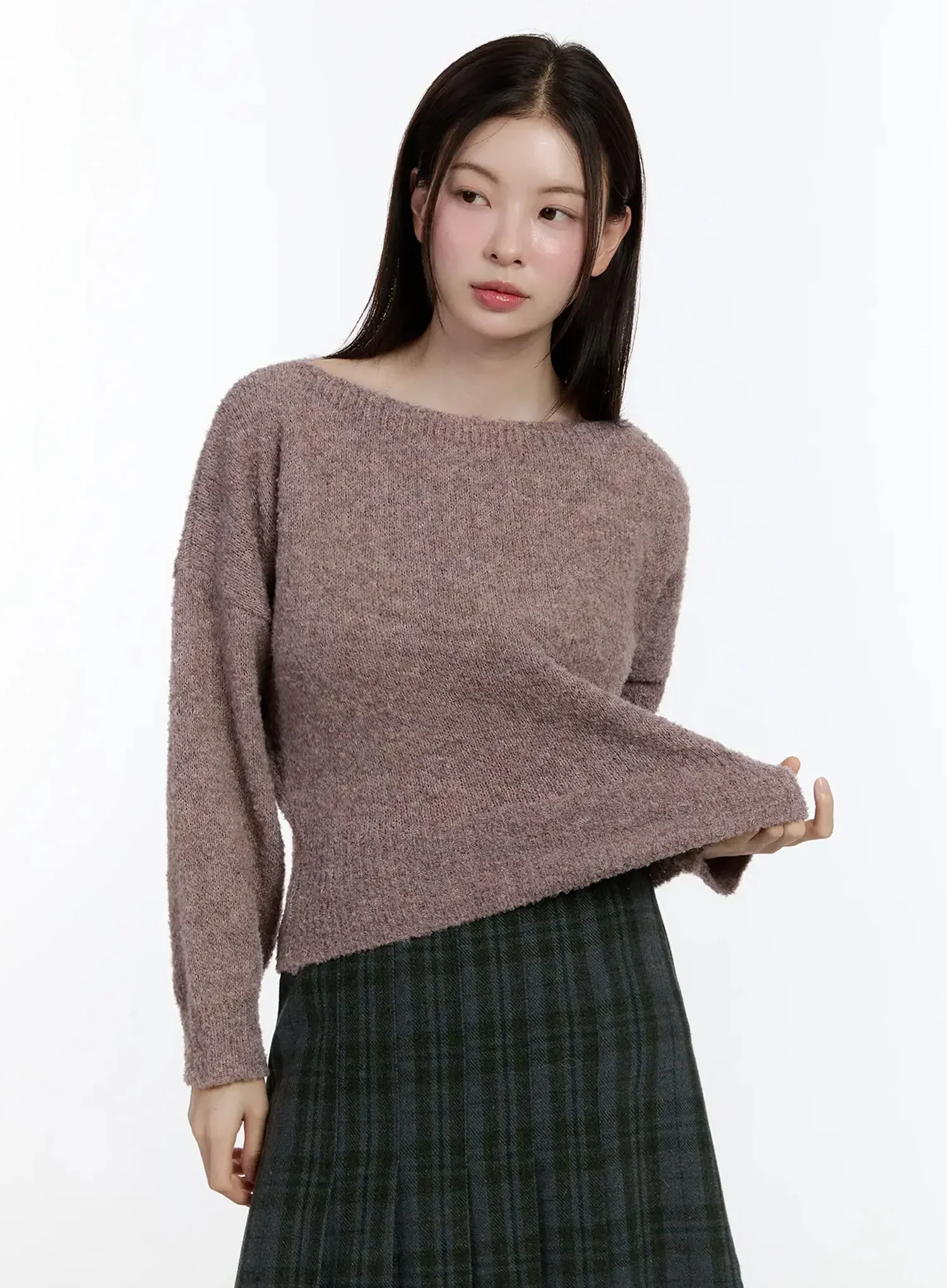 Off-Shoulder Knit Sweater ID526 - Image 14