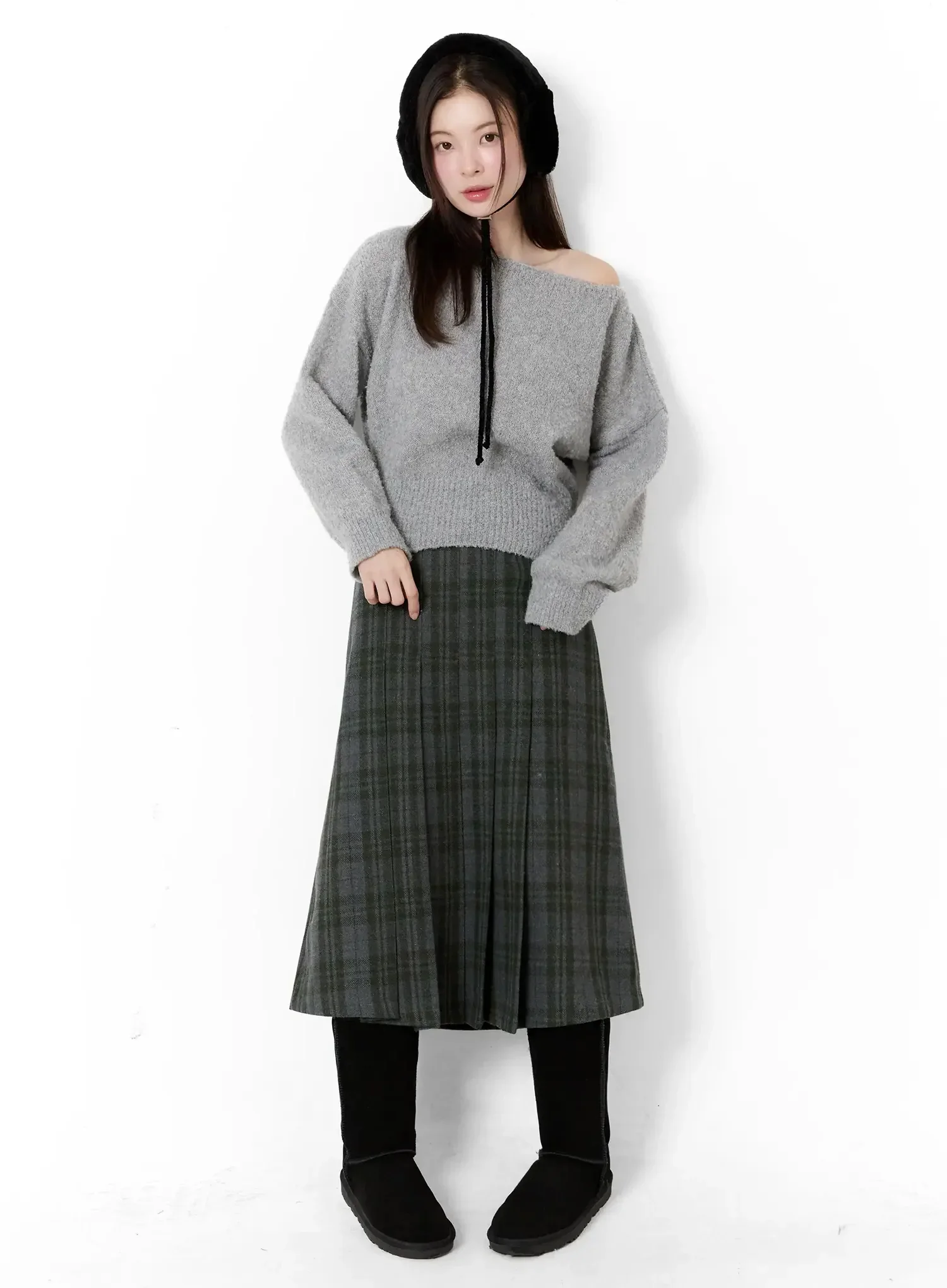 Off-Shoulder Knit Sweater ID526 - Image 3