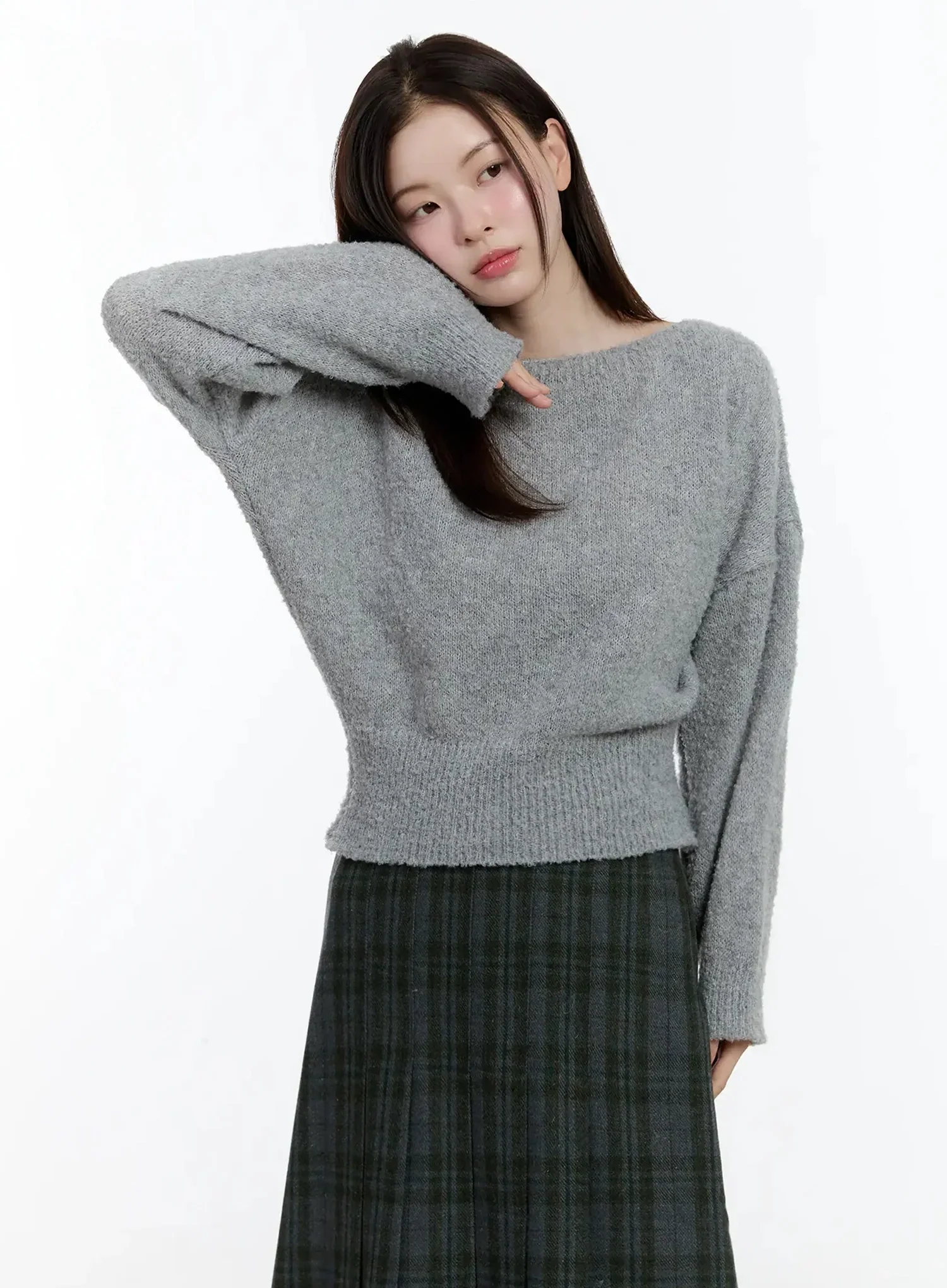 Off-Shoulder Knit Sweater ID526 - Image 7